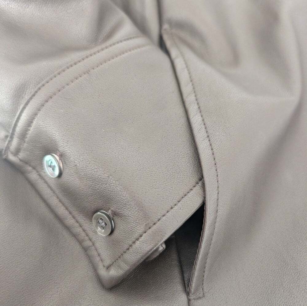 J.McLaughlin Vegan Leather Shirt Dress Size XS - Picture 11 of 11